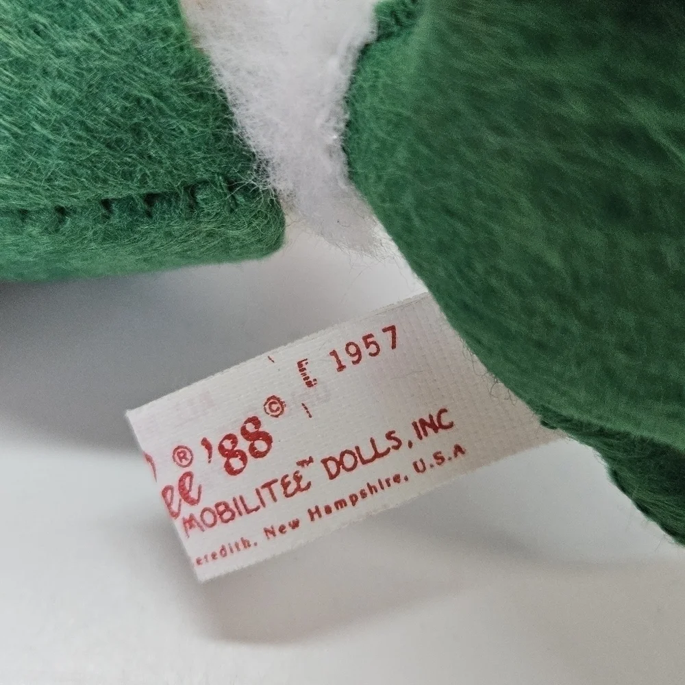 VINTAGE Annalee Mobilitee Green Poseable Elf Doll 1957 Christmas Shelf Sitter